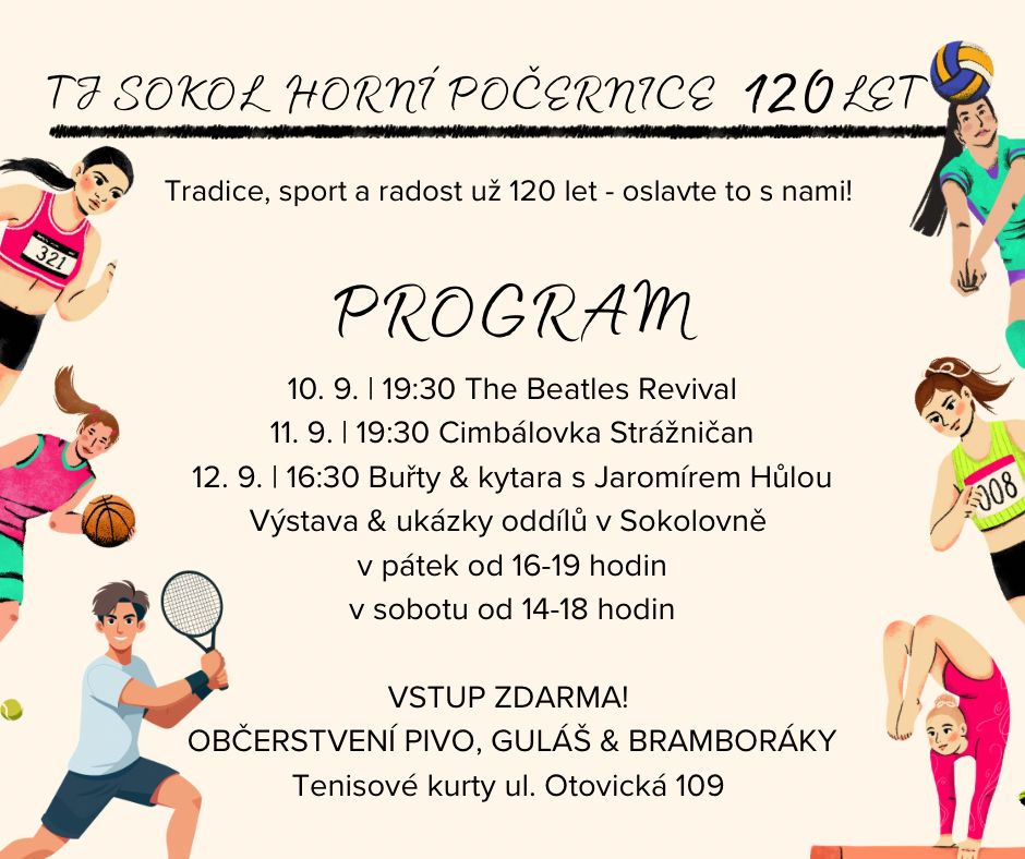 TJ Sokol Horní Počernice slaví 120 let! 